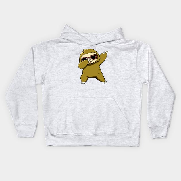 Dabbing Sloth Kids Hoodie by WildSloths